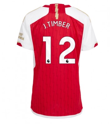 Arsenal Jurrien Timber #12 Hjemmebanetrøje Dame 2023-24 Kort ærmer